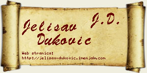 Jelisav Duković vizit kartica